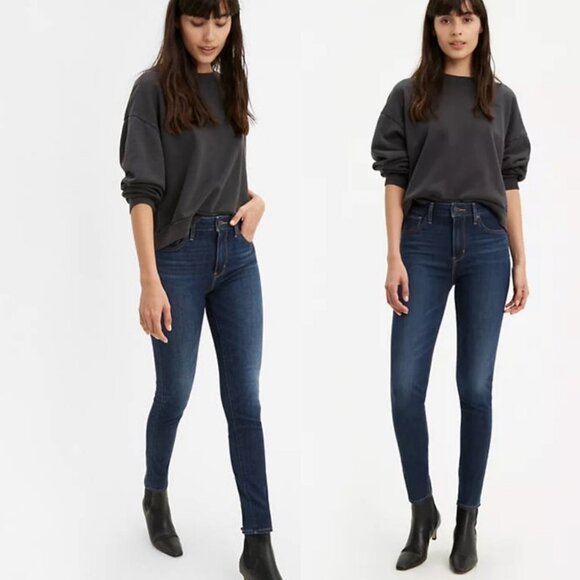 Levis 721 Skinny Jeans High Rise 188820012 Blue Size 24 Minimal Stretch Denim‎ - Picture 9 of 9